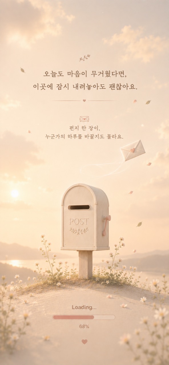 무명우체통 앱 화면 2
